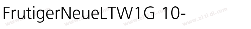 FrutigerNeueLTW1G 10字体转换